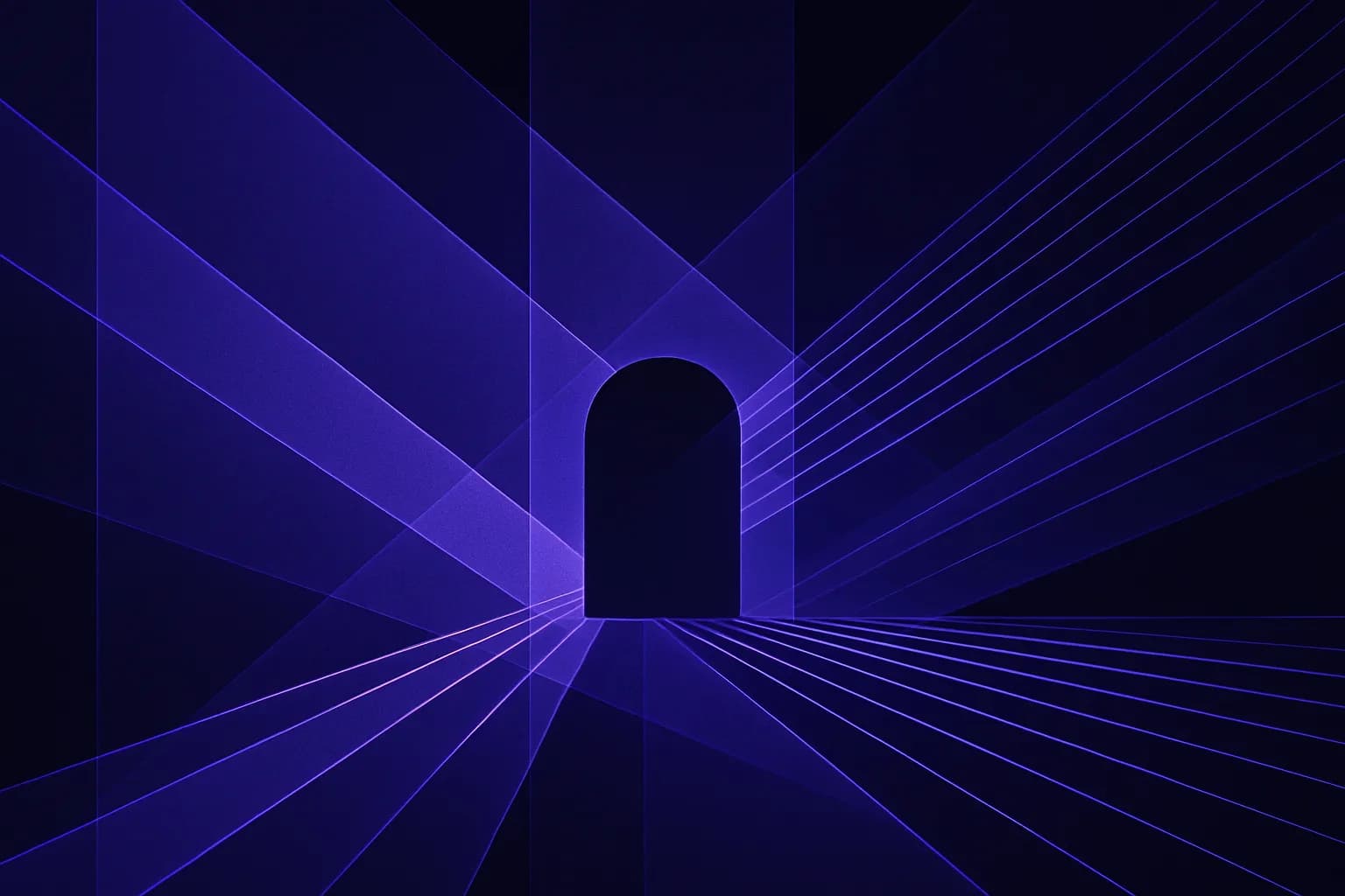 Abstract cover with linked nodes feeding a central panel that pauses each flow before it moves on