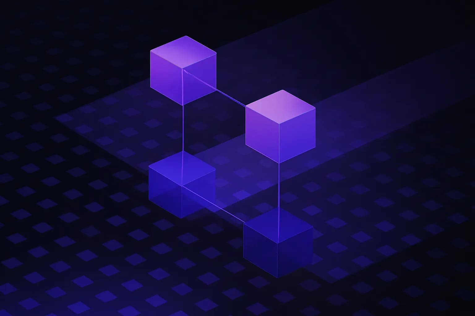 Abstract cover showing a few connected nodes chosen from a large grid of scattered shapes, with clear lines between them