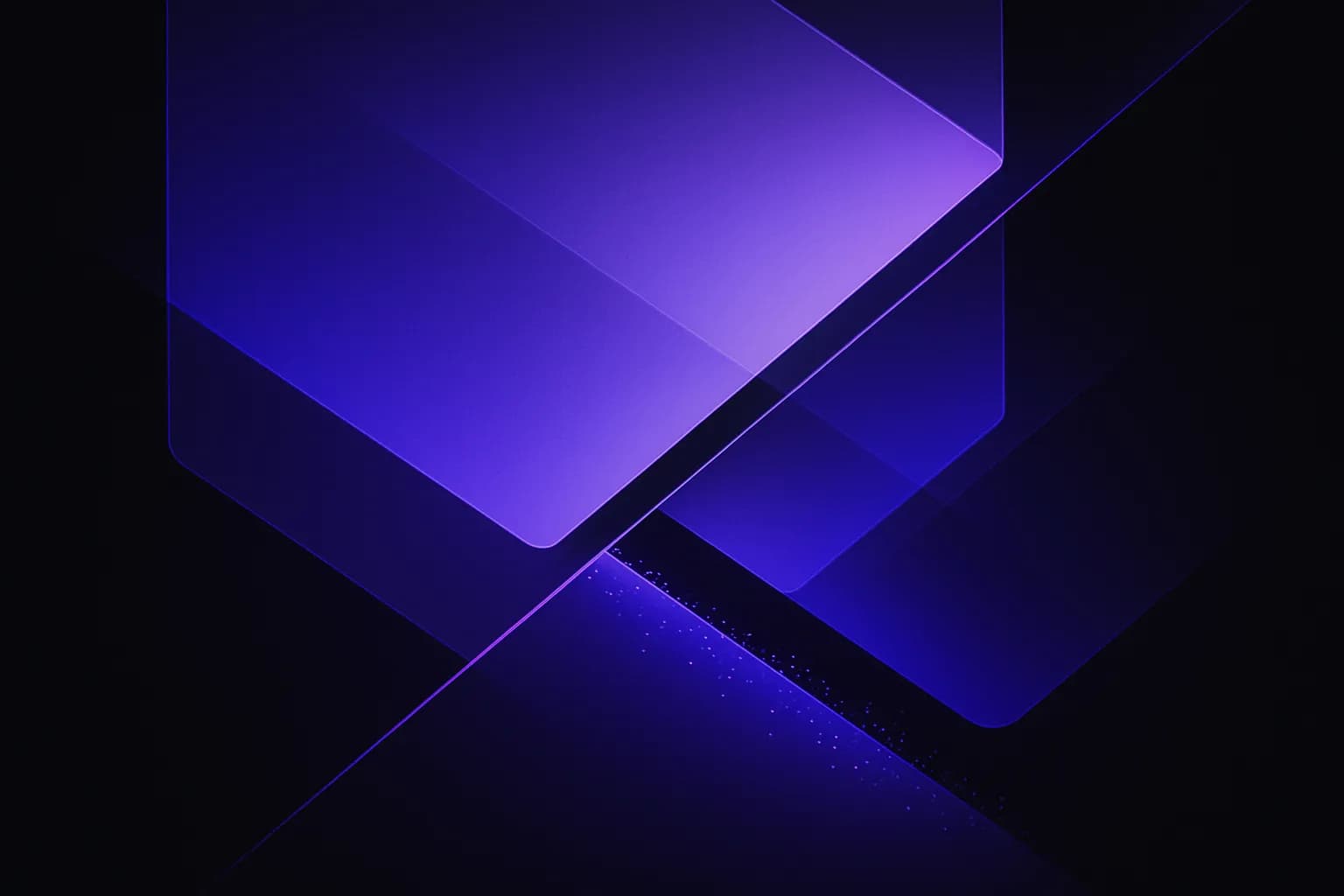 Abstract layered planes and small particles passing through a narrow filter, suggesting data moving under controls