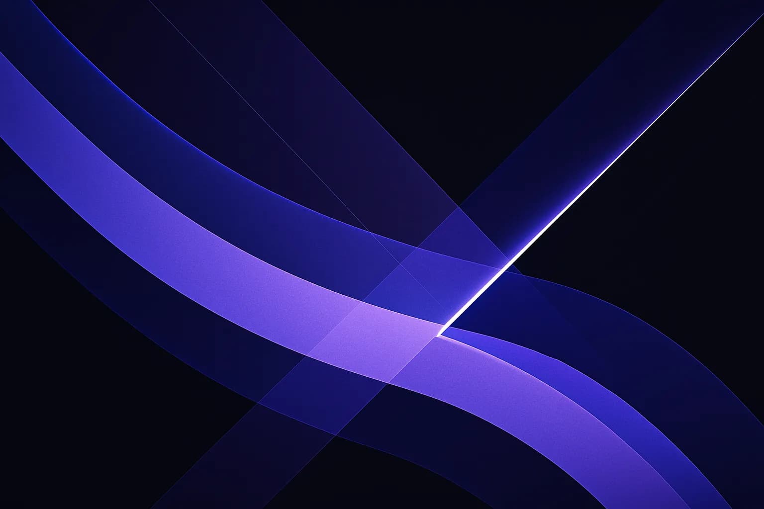 Abstract cover of two parallel paths converging into a single lighter, faster line after a small step