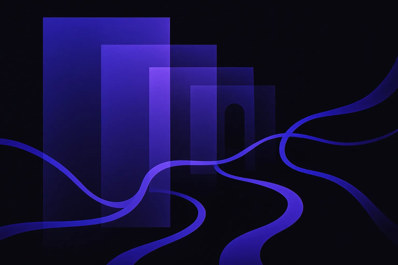 Abstract layered shapes passing through a series of gates, suggesting data checked at each stage before moving on