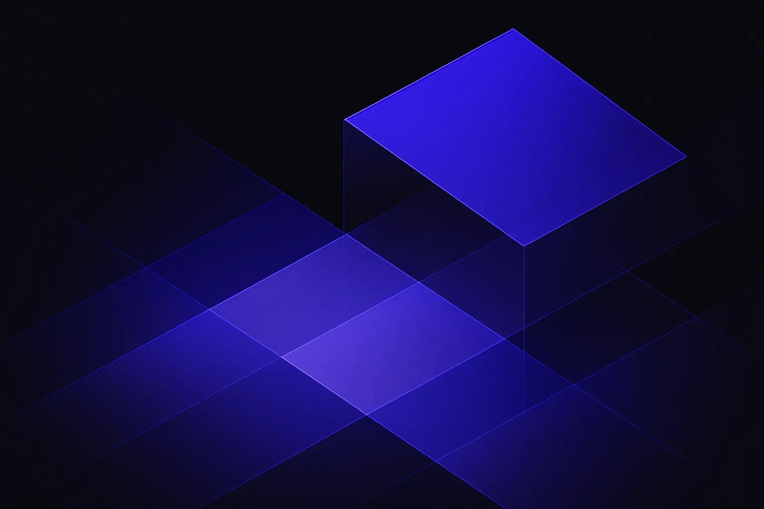 Forme geometriche ripetute che scorrono in un flusso regolare, con un modulo più ampio che si stacca dal gruppo