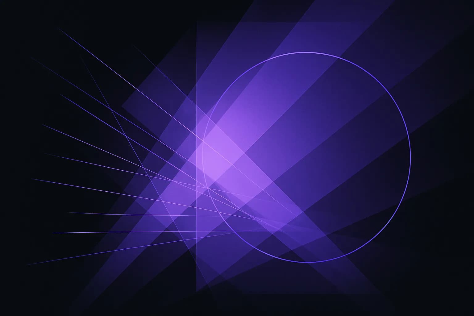 Linee sparse che convergono da punti diversi verso un unico perimetro chiuso e ordinato